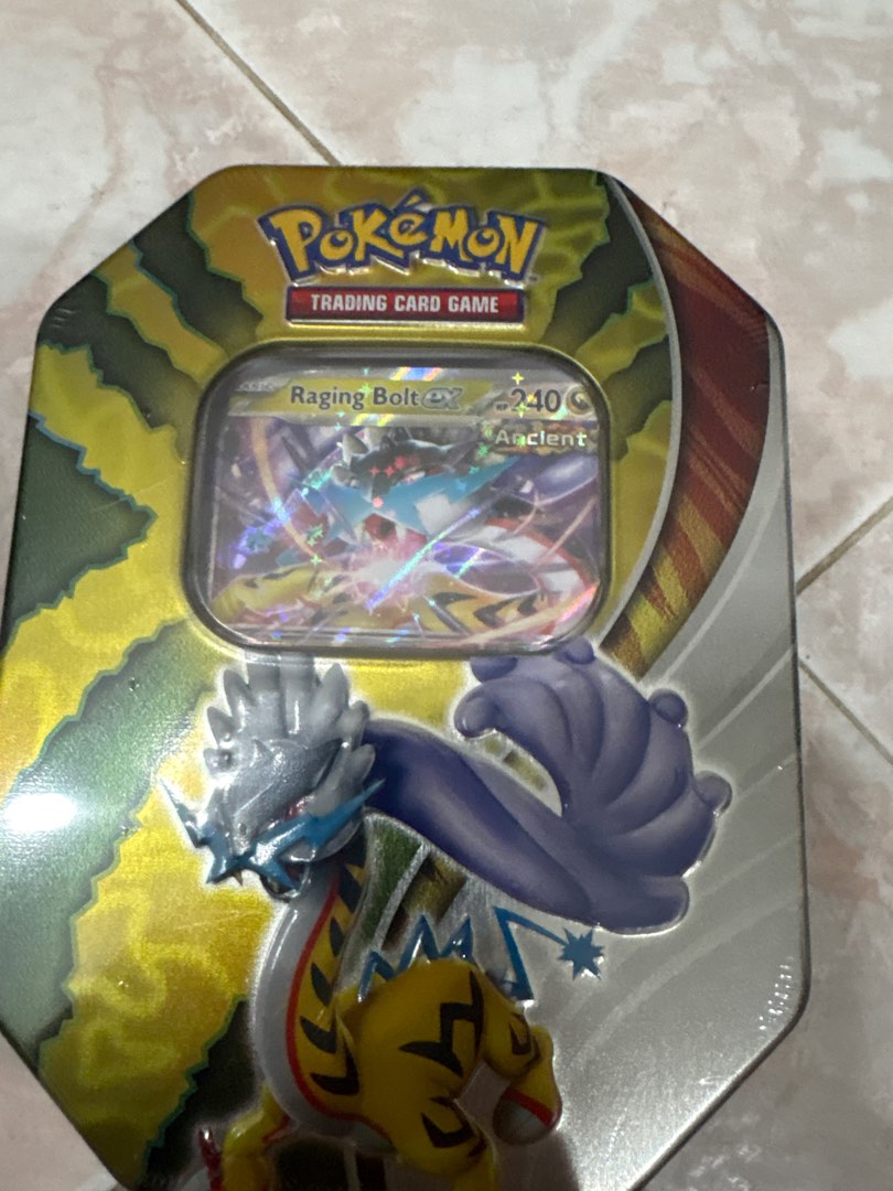 Paradox Destinies Tins: Raging Bolt ex Empty Tin Scarlet & Violet Products | Pokémon Paradox Destinies Tins: Raging Bolt ex Empty Tin Scarlet & Violet Products | Pokémon