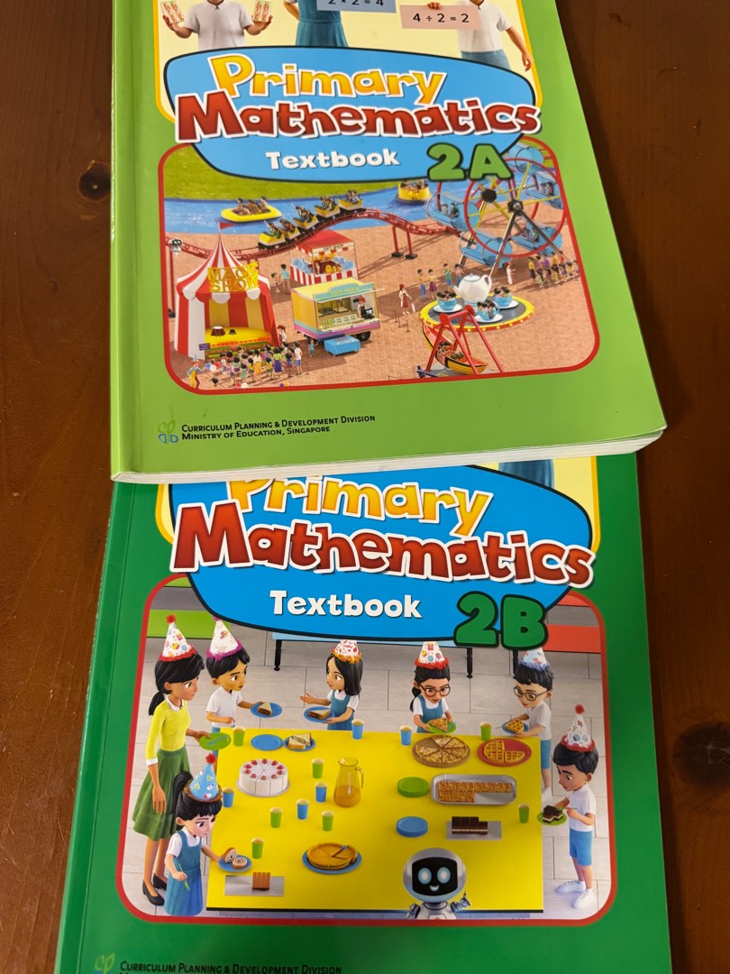 Primary Mathematics Textbook 2A & 2B, Hobbies & Toys, Books & Magazines ...