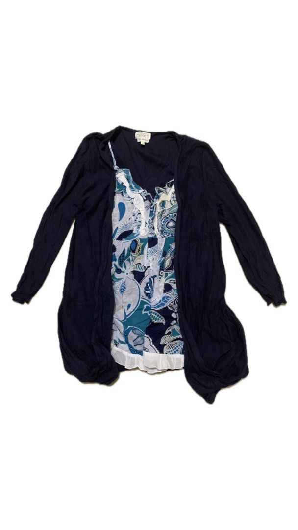 Printed Spaghetti w/ Navy Blue Overlay (Category: Sets or Coordinates) located in Dasmarinas. Submitted by _decluttercorner (Listing ID 1406248121, Image 1). Description: rfs: decluttering.