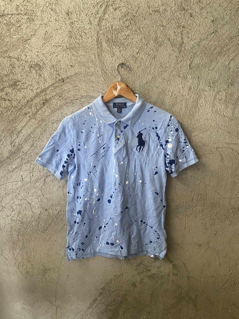 RALPH LAUREN BIG PONY PAINT SPLATTER (Category: Activewear) located in Davao. Submitted by pakoys10_thrift (Listing ID 1406144055, Image 1). Description: Ralph Lauren Big Pony Paint Splatter Polo Shirt🔥 Excellent Condition Color Rate 9.81/10 Dimes: 25x18 Issue: Need Wash Lang 🏷️580 Shipped✈️ Location Davao City Mindanao📍.