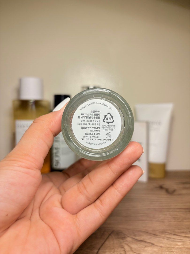 Skin 1004 Tone Brightening Ampule (Category: Face Care) located in Manila. Submitted by dauthenticlooters (Listing ID 1406267717, Image 3). Description: 45ml/100ml Exp: Sept 2027 RS: Not working on my skin anymore :( .