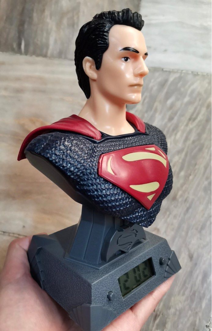 DC Superman Digital Clock (Petron Gadget Collectibles) (Category: Clocks) located in Valenzuela. Submitted by caulfieldscollection (Listing ID 1406179947, Image 2). Description: Petron Gadget Collectibles DC Action Figure Still in very good condition Original Batteries included No damages, no issues Original Box not included The Superman Digital Clock displays the date and time, and is adjustable via the set and mode buttons. This device is ready