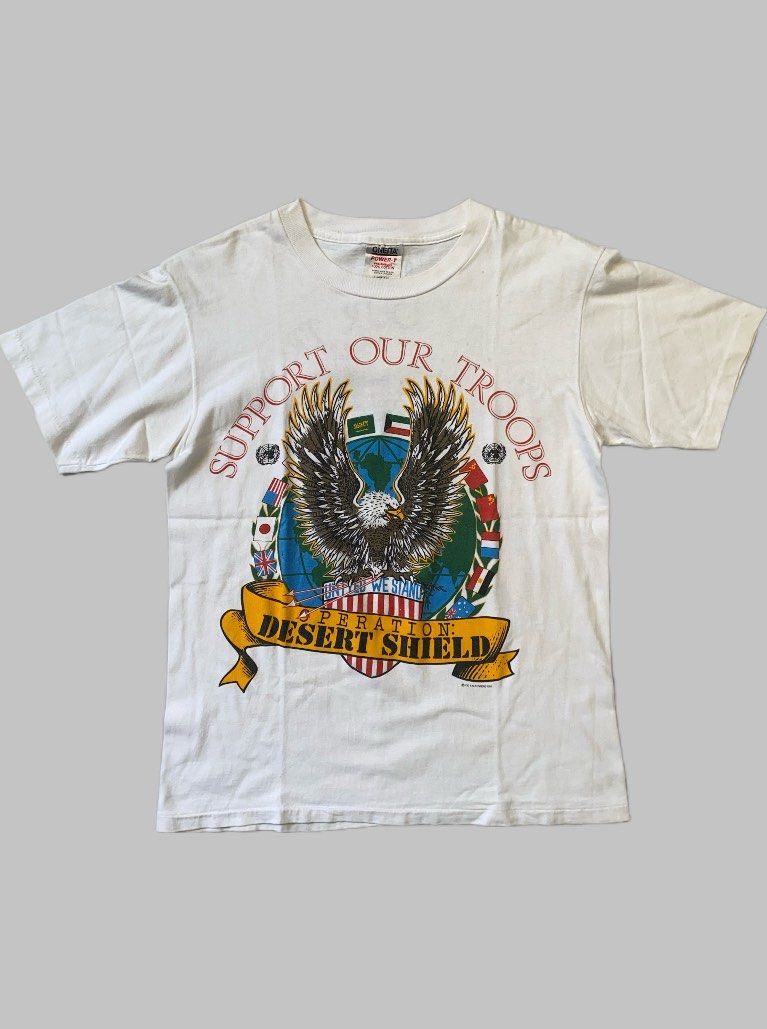 support our troops tee (Category: Tshirts & Polo Shirts ) located in Lipa City. Submitted by uoniandre (Listing ID 1394521822, Image 1). Description: L: 26” W: 19” issue/s: minimal stains (removable) + shipping fee.