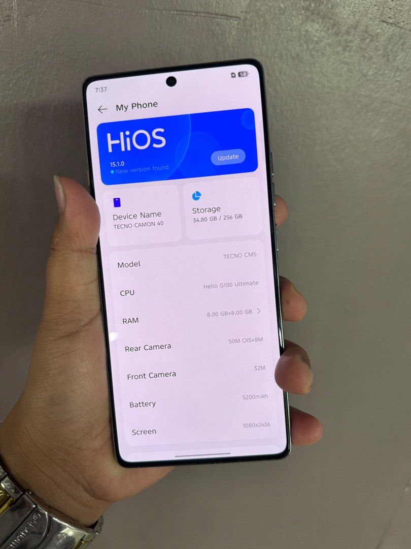 Tecno Camon 40 8+8gb/256gb (Category: Android Others) located in San Juan City. Submitted by wainefreygadgetshop (Listing ID 1406214299, Image 2). Description: Tecno Camon 40 8+8/256 ALL GOODS AT WORKING NO HIDDEN ISSUE NO REPAIR HISTORY ALMOST NEW GOOD FOR GAMING CAMERA SOBRANG LINAW (PLEASE SEARCH NYO NALANG FULL SPECS) with box same imei , May kasamang use case For fast transaction call/text 09279452049,09704549340 *PAG COD SAMIN ANG PERSONAL 