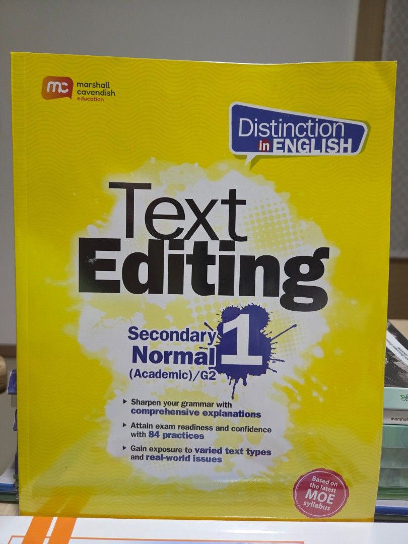 Moe Editor Text Editing 1 Secondary Normal Textbook, Hobbies & Toys, Books ...