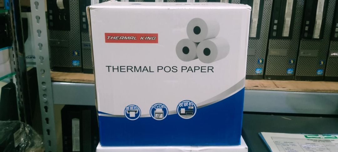 Thermal King 57x50 Thermal POS Paper (Category: Office & Business Technology) located in Quezon City. Submitted by nearlink091613 (Listing ID 1406147459, Image 3). Description: FOR SALE! - Thermal King POS paper - Size: 57x50mm - Quantity: 100 rolls - For point-of-sale systems - Ensures clear and reliable printing - Genuine product from NearLink Solutions Inc. Visit @ Gilmore I.T Center Store Name: Nearlink Solution's Inc. Contact#: 09463502074.
