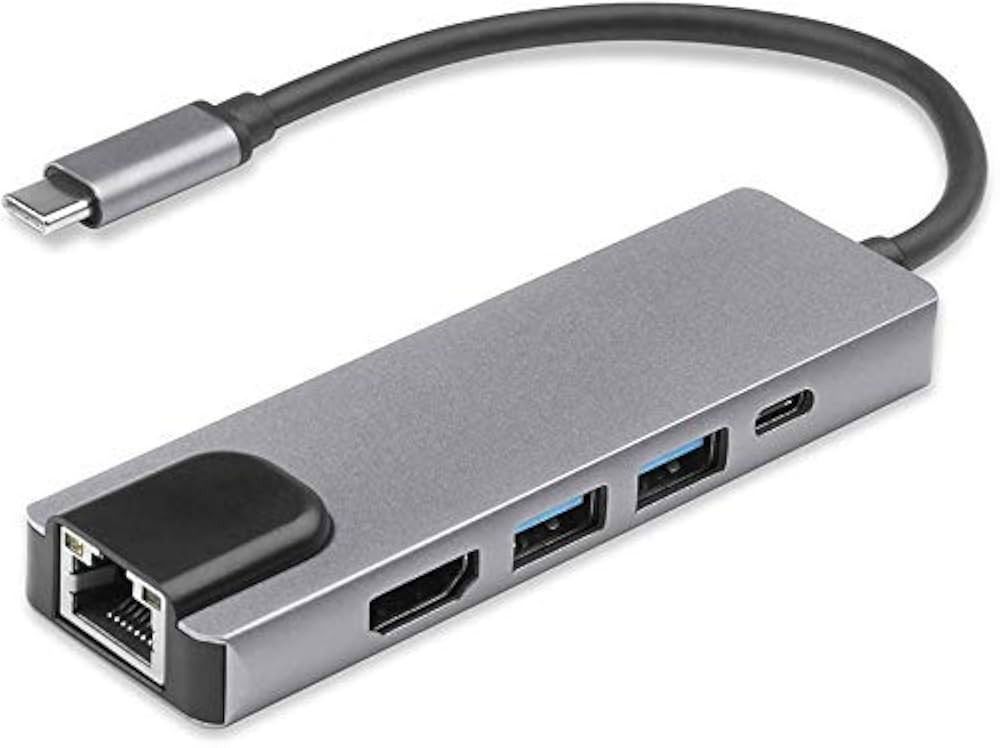 Type-C to HDTV 5-in-1 Hub (Category: Cables & Adaptors) located in Quezon City. Submitted by nearlink091613 (Listing ID 1406152358, Image 2). Description: FOR SALE! Type-C hub offers multiple ports for your devices. It includes LAN, Type-C, two USB 3.0 ports, and an HDTV port. The hub is designed to connect various devices to your laptop or other Type-C enabled devices. It allows you to expand your connectivity options with a single adapter. FORE