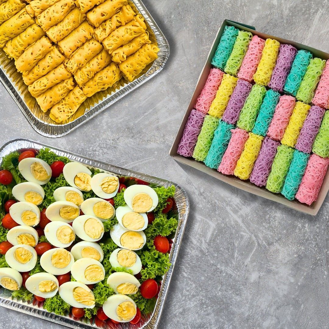 [Plated] 10Pax Halal Classic Roti Kirai With Chicken Curry, Food ...