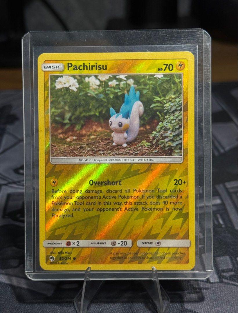 2018 Pachirisu 80/214 Lost Thunder Reverse Holo Yuka Morii Pokemon ...