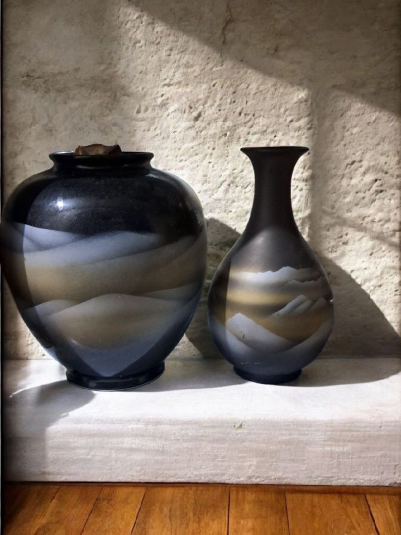 2 vases ceramics (Category: Vases & Decorative Bowls) located in Cavite. Submitted by tidyupper (Listing ID 1406450633, Image 1). Description: 2pcs. bought in Japan surplus. not used. size 10inches in height.