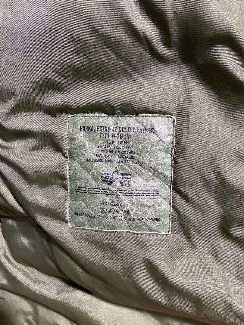 ALPHA INDUSTRIES N-3B FLIGHT JACKET (Category: Coats, Jackets and Outerwear) located in Bato. Submitted by pickpicpost (Listing ID 1406447912, Image 2). Description: IN EXCELLENT CONDITION COLORATE 9/10 MINIMAL SIGN OF USAGE DIMES 25.5 x31” SLEEVE LENGTH 28” .