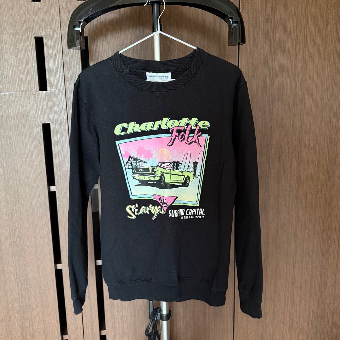 Charlotte Folk Siargao Sweater (Category: Longsleeves) located in Quezon City. Submitted by overrunnin.ph (Listing ID 1406377012, Image 1). Description: Still in good condition .