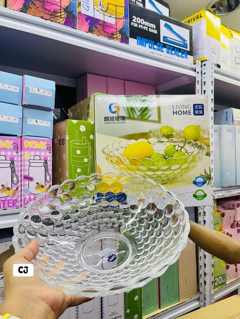 Crystal Glass Bubble Fruit Tray (Category: Dinnerware & Cutlery) located in Manila. Submitted by onlineshoppersph (Listing ID 1406421707, Image 1). Description: Cash On Deliver - Metro Manila - Delivery Fee/Handling Fee shouldered by BUYERS - DF/HF depends on BUYERS Location LALAMOVE PICK UP - Cash on Deliver - Metro Manila & Nearby DELIVER THRU COURIER, CARGO & BUS - Provincial Buyers - Payment 1st Thank You.