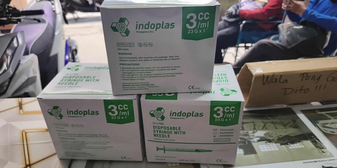 Disposable syringe, 1cc, 3cc, 5cc, 10cc,20cc (Category: Medical Supplies & Tools) located in Manila. Submitted by atarah1225 (Listing ID 1406377689, Image 3). Description: .