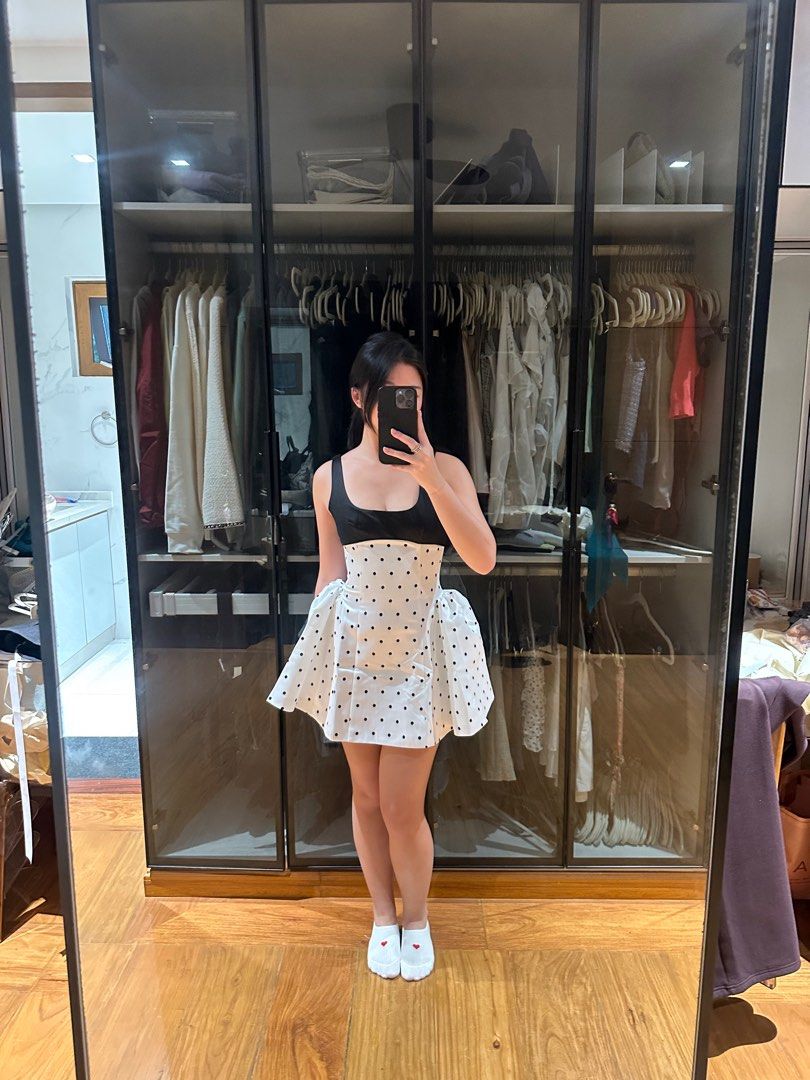 For Rent: Rechic Polka Dot Mini Dress (Category: Dresses) located in Calamba. Submitted by m.cag (Listing ID 1406294943, Image 3). Description: fits XS to S + 1500 deposit, will be returned after rebtal period (4 das).