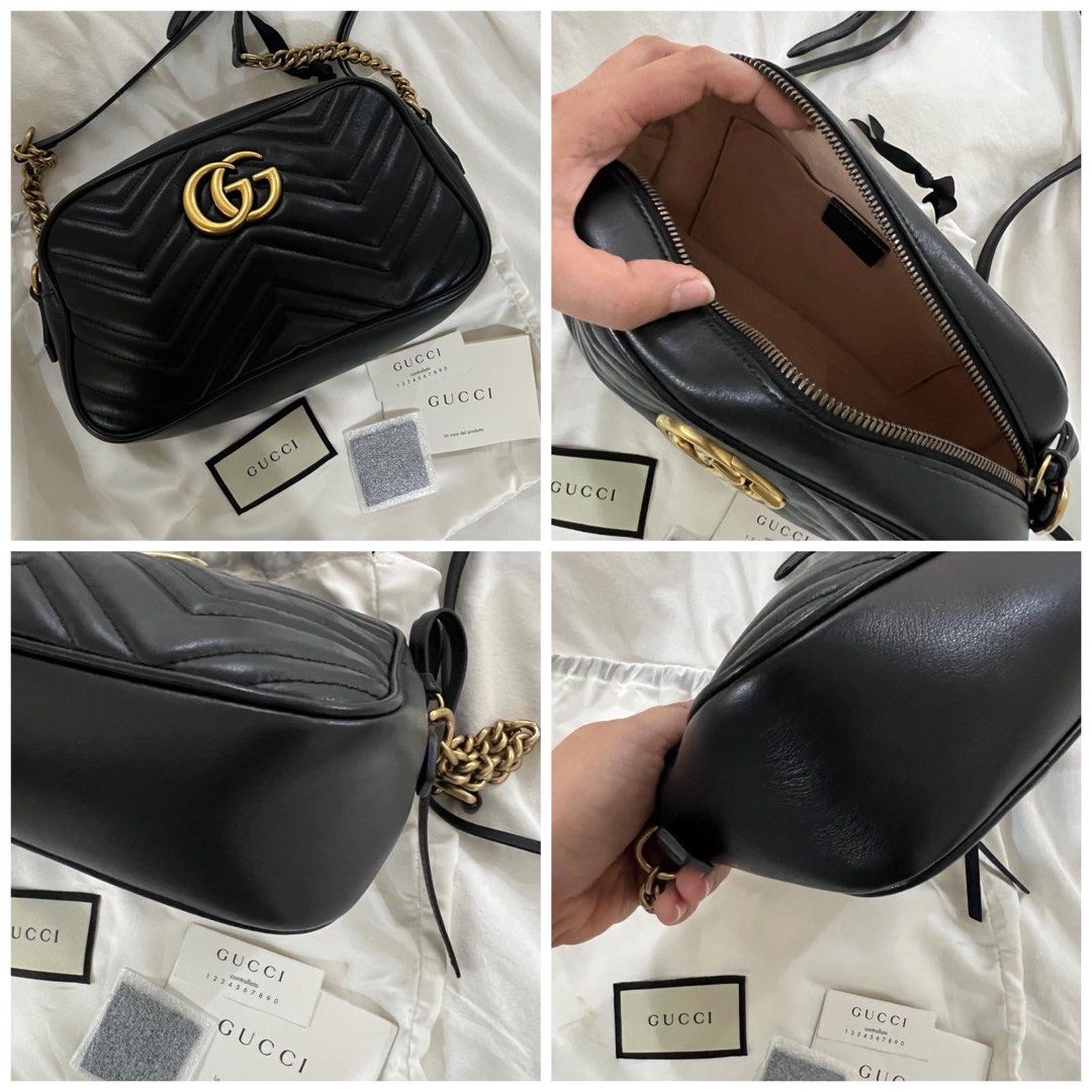 Gucci Marmont Small Camera bag (Category: Luxury Bags & Wallets) located in Paranaque City. Submitted by loopystrunk (Listing ID 1406372283, Image 1). Description: Rarely used..
