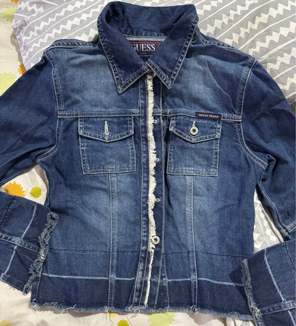 Guess USA Denim Jacket (vintage) (Category: Coats, Jackets and Outerwear) located in Manila. Submitted by chukachiks21 (Listing ID 1406391593, Image 2). Description: Vintage Guess denim jacket. One of a kind style. .