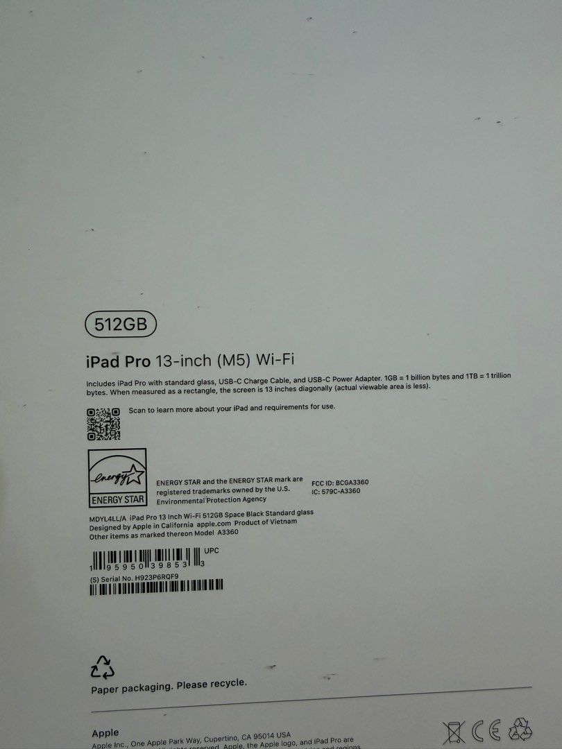Ipad Pro M5 Brand new (Category: iPad) located in Pasig City. Submitted by bhino (Listing ID 1406429261, Image 2). Description: iPad Pro M5 Brand new 11 inch/13 inch Not activated 1 year warranty Apple store🍎 Sealed Cash on delivery Pick up s store We do physical shop.