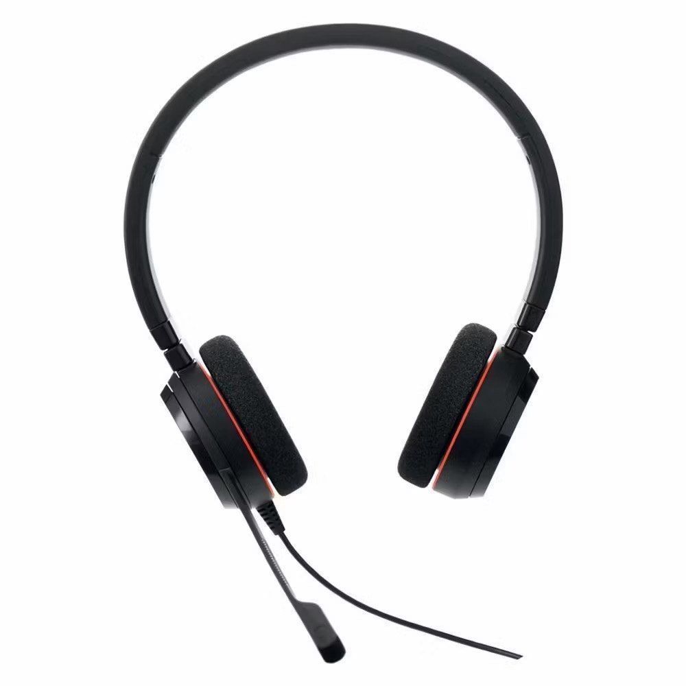Jabra Evolve 20 MS Stereo USB-A Headset (Category: Headphones & Headsets) located in Antipolo. Submitted by themrdeclutter (Listing ID 1406400841, Image 1). Description: - Jabra Evolve 20 MS Stereo USB-A Headset - USB connection - Integrated call control unit - Includes carrying case and pouch - Black earcups - Built-in microphone.