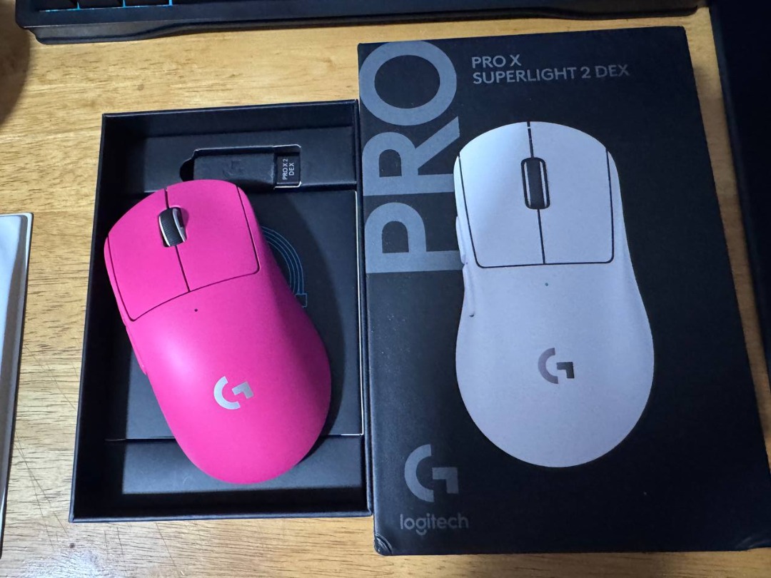 Logitech Pro X Superlight 2 DEX Magenta (Used), Computers & Tech, Parts ...