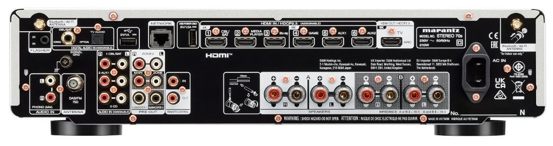 MARANTZ AV RECEIVERS STEREO 70S 2 CHANNEL (Category: Soundbars, Speakers & Amplifiers) located in Mandaluyong City. Submitted by jd.sales2018 (Listing ID 1406365936, Image 2). Description: Specifications: NUMBER OF POWERED CHANNELS: 2 POWER OUTPUT (8 OHM, 20 HZ – 20 KHZ, 0.08% 2CH DRIVE): 75 W POWER OUTPUT (6 OHM, 1 KHZ, 0.7% 2CH DRIVE): 100 W POWER OUTPUT (6 OHM, 1 KHZ, 10% 1CH DRIVE): 150 W DISCRETE POWER AMPLIFIER : YES AMPLIFIER TOPOLOGY: CLA