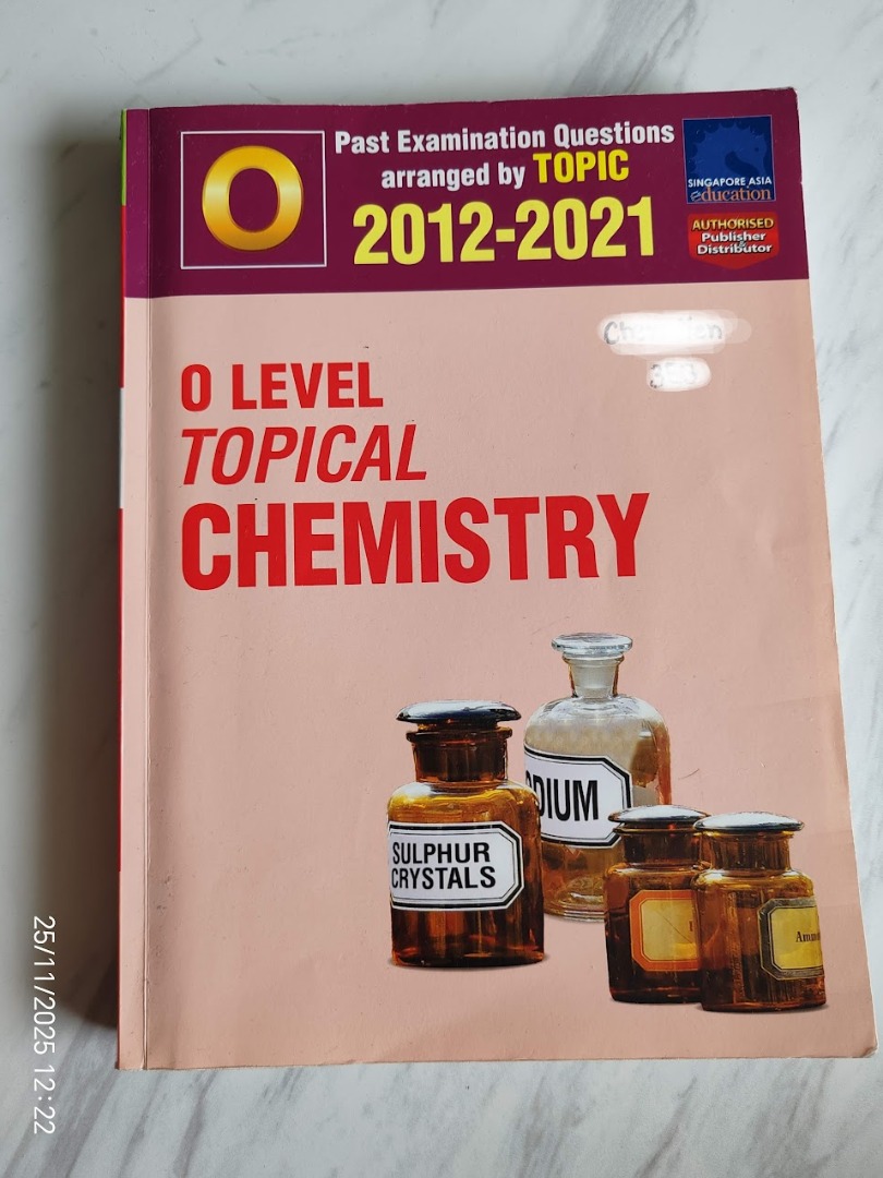 O Level Topical Chemistry Textbook 2012-2021, Hobbies & Toys, Books ...