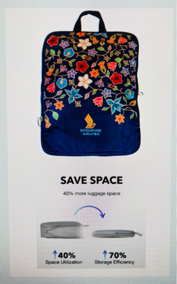 [PREORDER] SIA Batik Travel Compression Bag, Hobbies & Toys ...