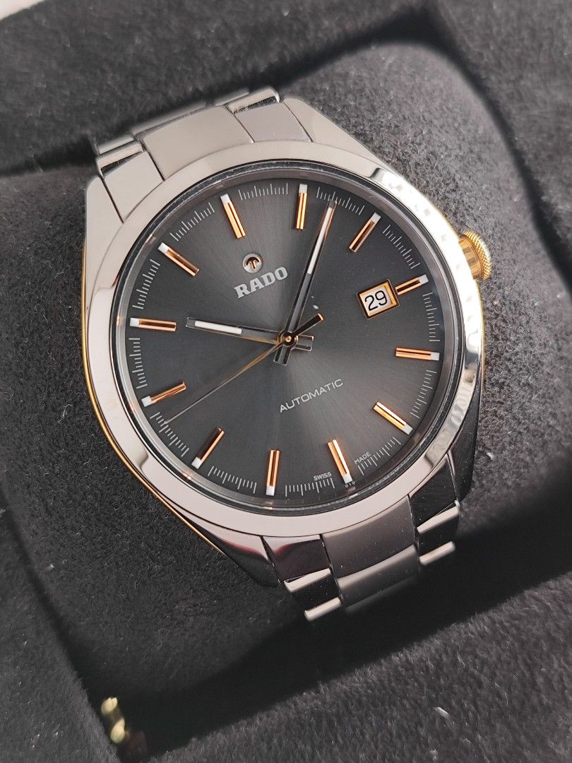 Rado Hyperchrome Ceramic 41mm (Category: Men's Watches) located in San Juan City. Submitted by MW_888 (Listing ID 1406428220, Image 3). Description: 2020 Rado Hyperchrome Ceramic 41mm Automatic 9/10 condition Inclusions: watch, original bracelet with complete links, Rado guarantee card and watch case *photo reference on 6.5" wrist 90k.