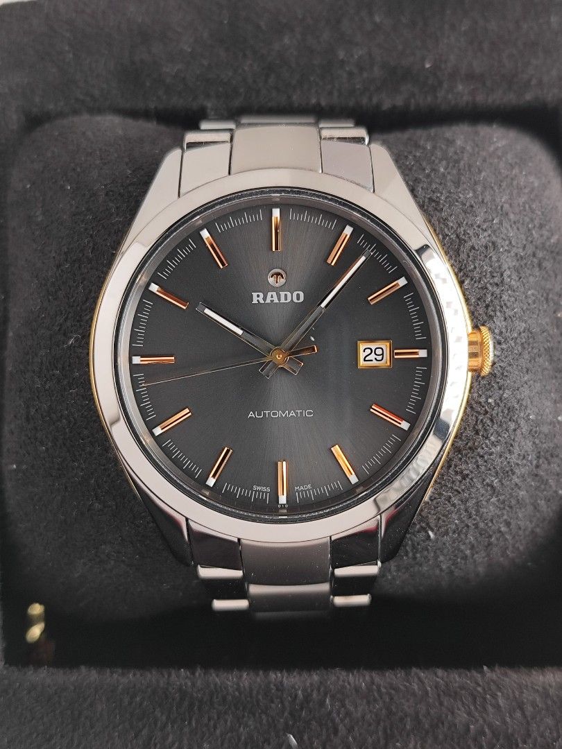 Rado Hyperchrome Ceramic 41mm (Category: Men's Watches) located in San Juan City. Submitted by MW_888 (Listing ID 1406428220, Image 2). Description: 2020 Rado Hyperchrome Ceramic 41mm Automatic 9/10 condition Inclusions: watch, original bracelet with complete links, Rado guarantee card and watch case *photo reference on 6.5" wrist 90k.