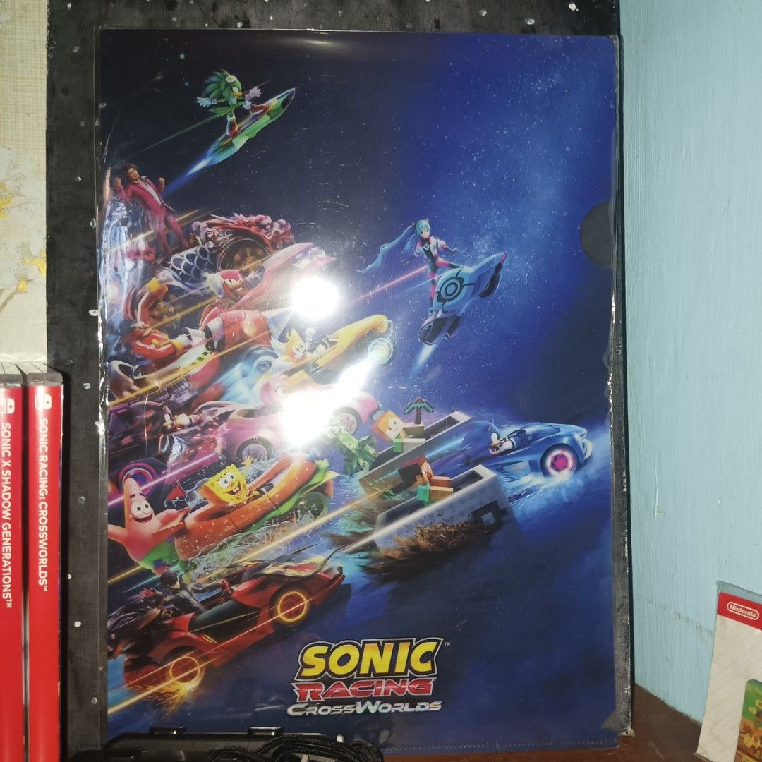 Sonic Racing Crossworlds Official Binder Wrappped (Category: Trading Cards Accessories) located in Marikina City. Submitted by miitopia (Listing ID 1406457862, Image 1). Description: Unopened and new, price is negotiable. This was given as a Bonus for Sonic Racing Crossworlds Pre-Orders.