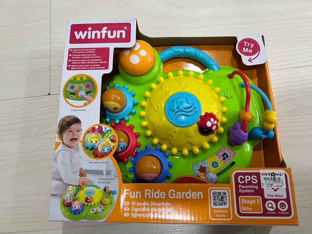 WinFun Fun Ride Garden Toy (Category: Infant Playtime) located in Quezon City. Submitted by stylebook_ph (Listing ID 1406354268, Image 1). Description: .