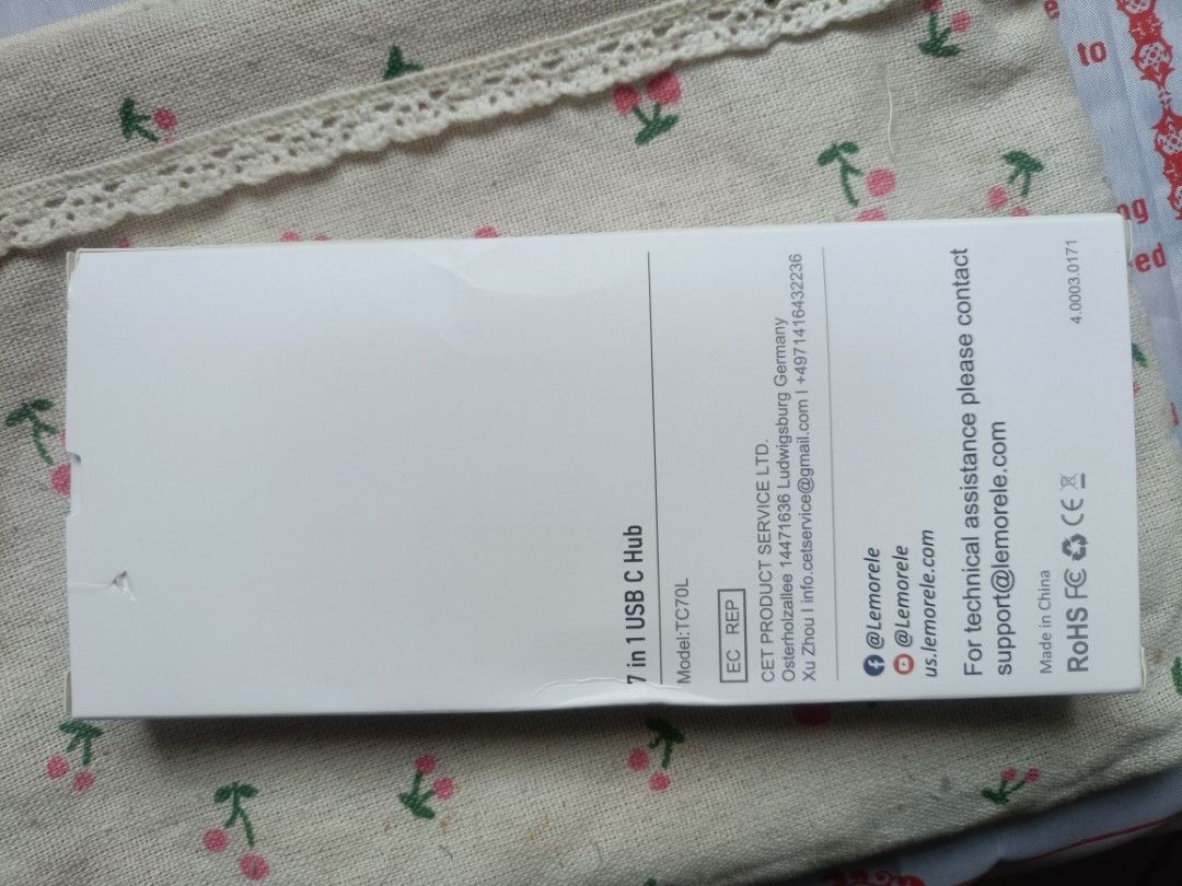 7 in 1 USB C Hub (Category: Cables & Adaptors) located in Quezon City. Submitted by rightyriko (Listing ID 1406636523, Image 2). Description: .