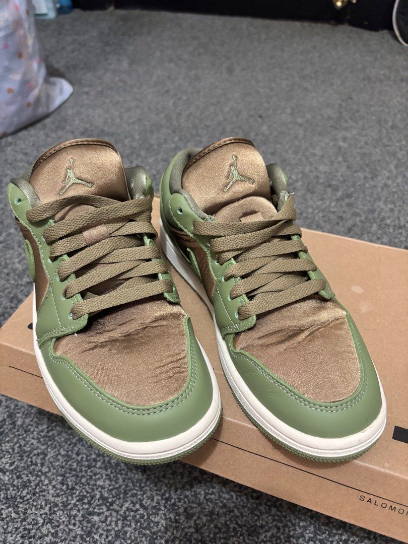 Air Jordan 1 Low SE Brown Kelp & Sky J Light Olive (Category: Sneakers) located in Rosario. Submitted by lovedtwiceph (Listing ID 1406572425, Image 1). Description: Women’s Air Jordan 1 Low SE Color way: Brown Kelp & Sky J Light Olive Size: US 6.5 | UK 4 | EUR 37.5.