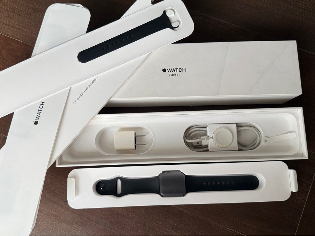 Apple Watch Series 3 38mm Space Gray (Category: Wearables & Smart Watches) located in Quezon City. Submitted by greatgoods (Listing ID 1406525024, Image 1). Description: 😍lowered the price for fast disposal GOOD DEAL! 2nd hand Apple Watch Series 3 38mm Space Gray aluminum case Black sport band Includes original box and charger Comes with an extra band (never used) Ready to pair Minimal usage. Sign of use and stored for a period of time. 💯 devic