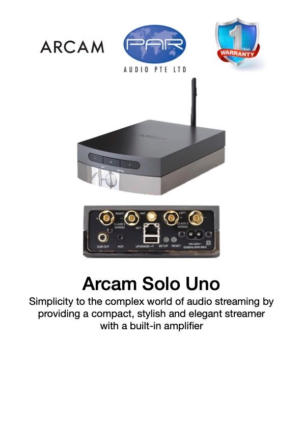 Arcam Solo Uno - Compact Audio Streamer with Amplifier