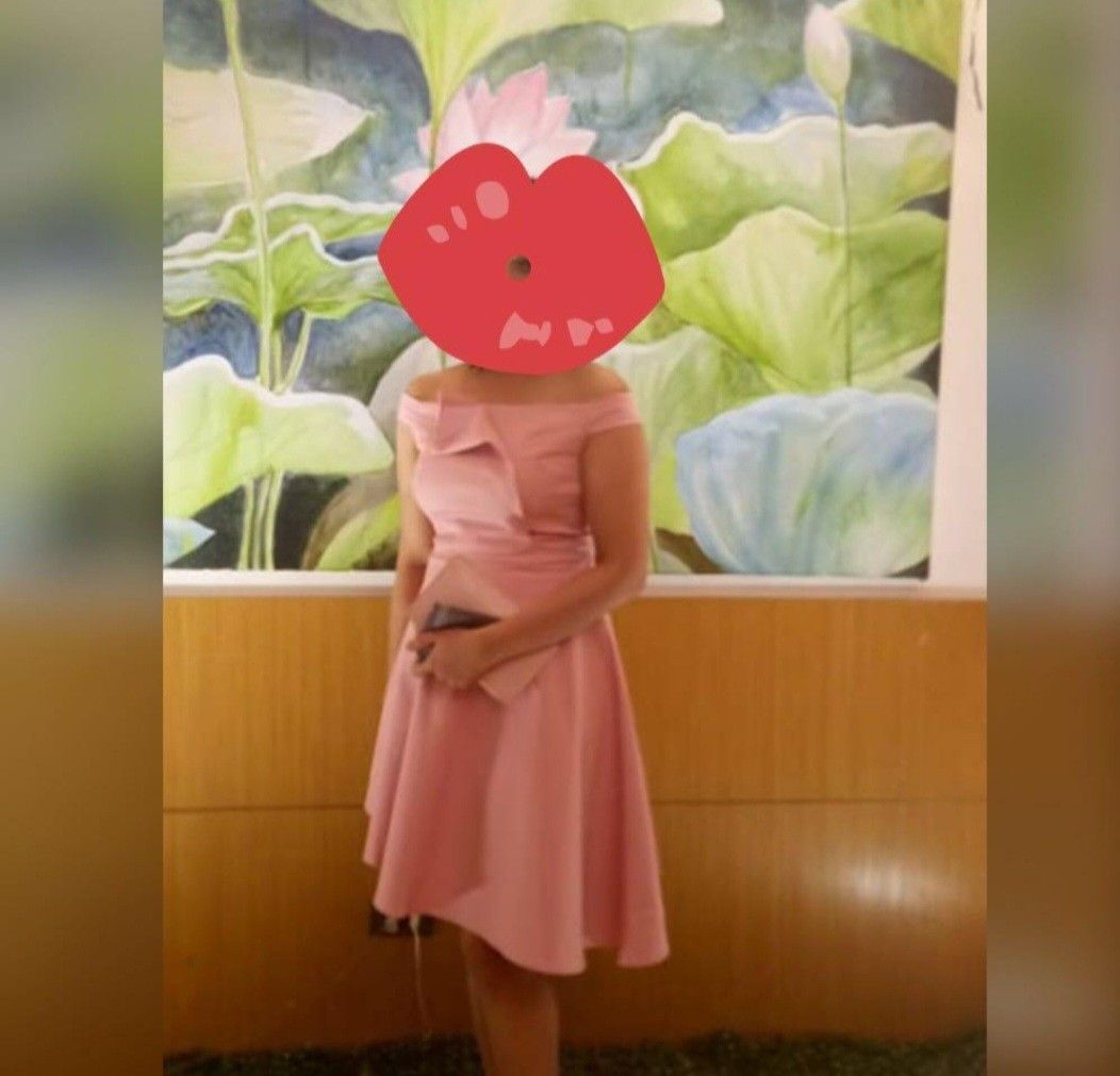 Blush Pink Off-Shoulder Dress (Category: Dresses) located in Marikina City. Submitted by closetbuffet (Listing ID 1406593874, Image 2). Description: - Pink off-shoulder dress - Fit-and-flare silhouette - Sweetheart neckline - Fitted bodice - Flared skirt - Knee-length - Ideal for special occasions and nights out.