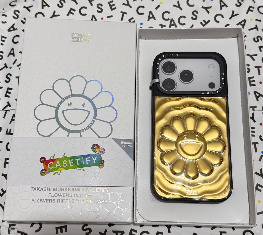隱藏款金色殼)Casetify x Murakami 村上隆限量版flowers 18k gold