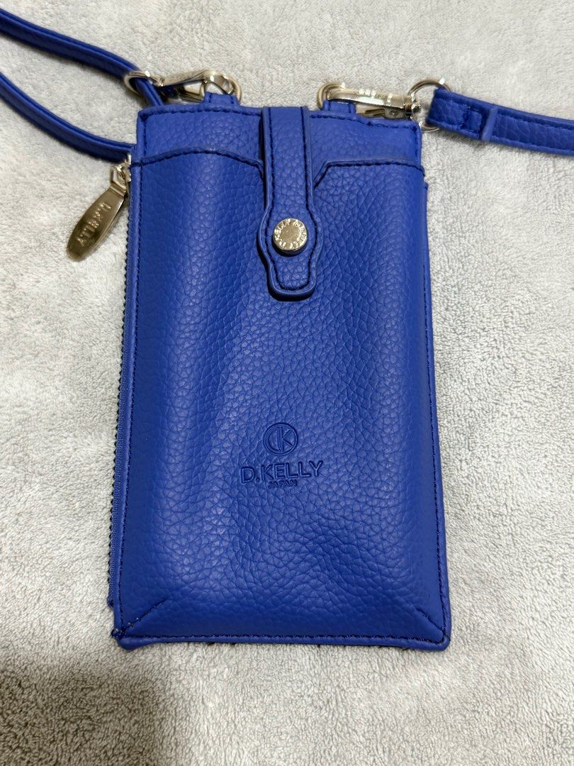 D. Kelly Japan Cp Sling Wallet (Category: Luxury Bags & Wallets) located in San Fernando. Submitted by maindaysanik2x (Listing ID 1406556536, Image 1). Description: D.Kelly Japan Royal Blue Color Silver Hardware Ship via J&t Gcash Payment.
