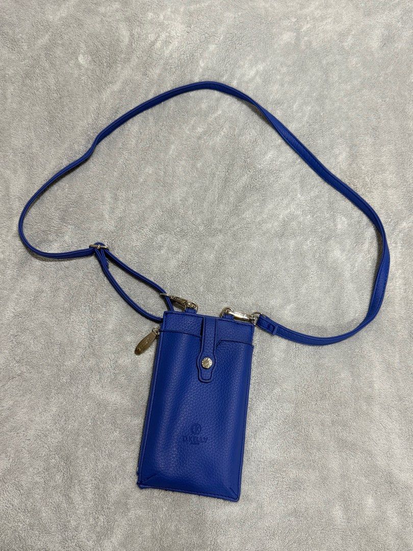 D. Kelly Japan Cp Sling Wallet (Category: Luxury Bags & Wallets) located in San Fernando. Submitted by maindaysanik2x (Listing ID 1406556536, Image 2). Description: D.Kelly Japan Royal Blue Color Silver Hardware Ship via J&t Gcash Payment.