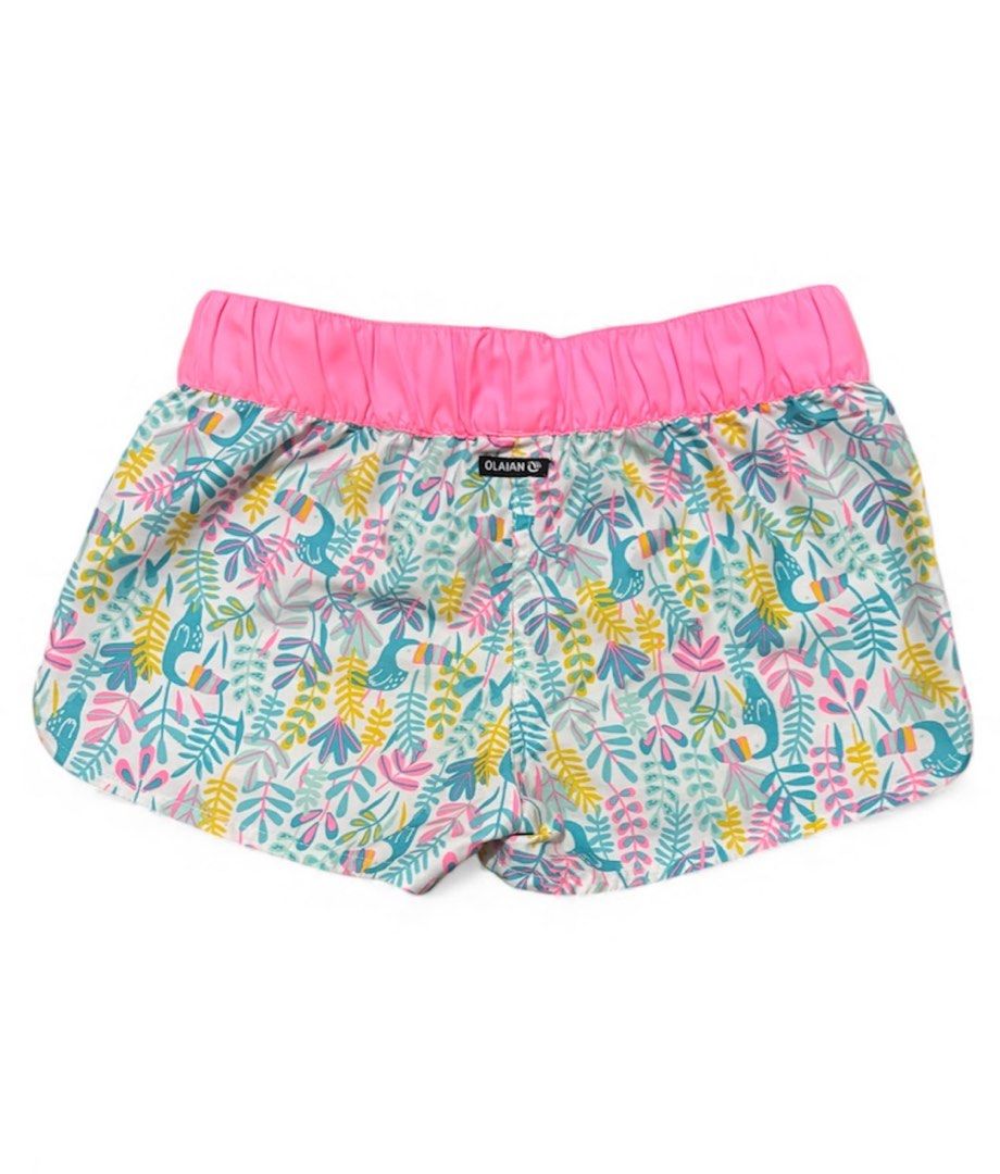 Decathlon Floral Print Shorts (Category: Babies & Kids Fashion) located in Subic. Submitted by kylys.corner (Listing ID 1406545663, Image 2). Description: - Decathlon floral shorts for kids - Pink waistband - Fits ages 7-8 years old - Height: 123-130 cm - Lightweight and versatile - Like new (Used just 1-2 times, in great condition).