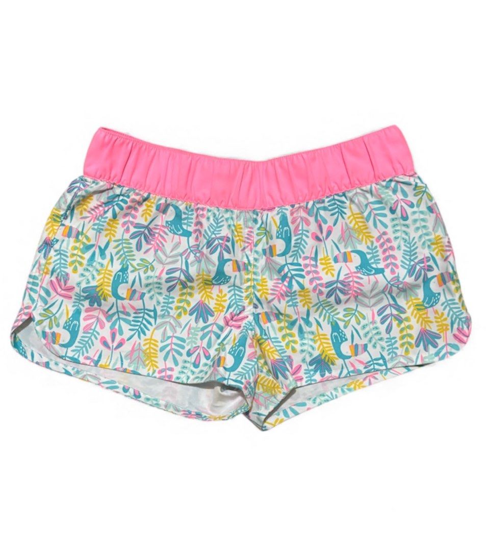 Decathlon Floral Print Shorts (Category: Babies & Kids Fashion) located in Subic. Submitted by kylys.corner (Listing ID 1406545663, Image 1). Description: - Decathlon floral shorts for kids - Pink waistband - Fits ages 7-8 years old - Height: 123-130 cm - Lightweight and versatile - Like new (Used just 1-2 times, in great condition).