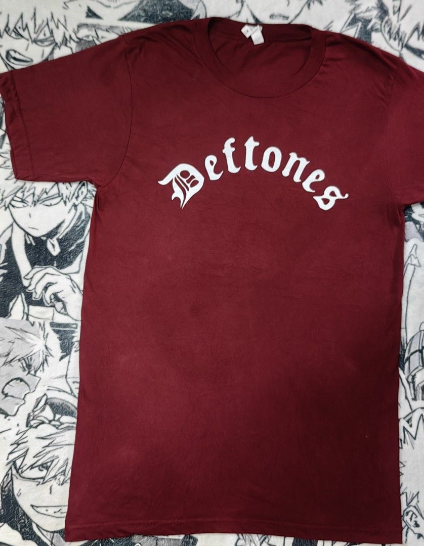 Deftones Band T-Shirt (Category: Tshirts & Polo Shirts ) located in Tuguegarao City. Submitted by ekko_bag2 (Listing ID 1406629173, Image 3). Description: In Excellent condition Dimension in inches L x W - 31 x 19.5(pit to pit) Fits Large Sizes Mode of payment - Gcash Payment first, No COD Shipping thru JNT (next day shipping) ***Please manage your expectations as this shirt is a thrifted authentic collectors item*** ***Color may vary due to ligh