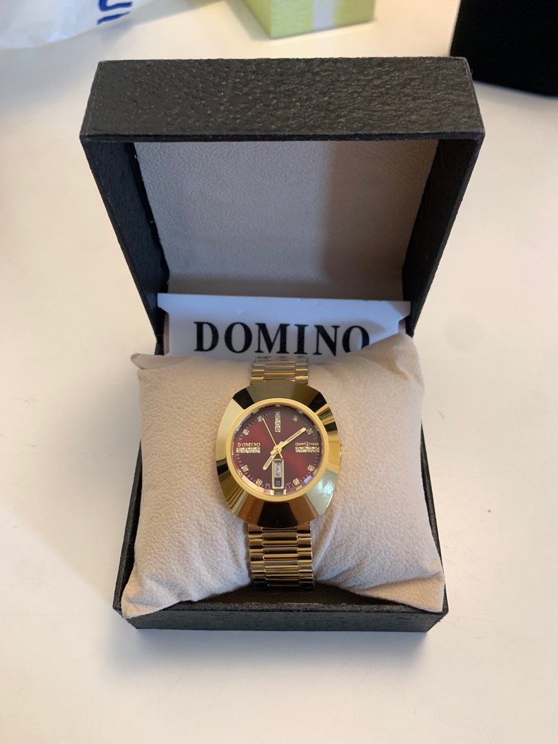 Domino Diastar 22k gold plated (Category: Women's Watches) located in Manila. Submitted by cruxe (Listing ID 1406594712, Image 2). Description: ⌚️Domino Diastar 22k gold plated - brand new - replacement box only - last price posted.