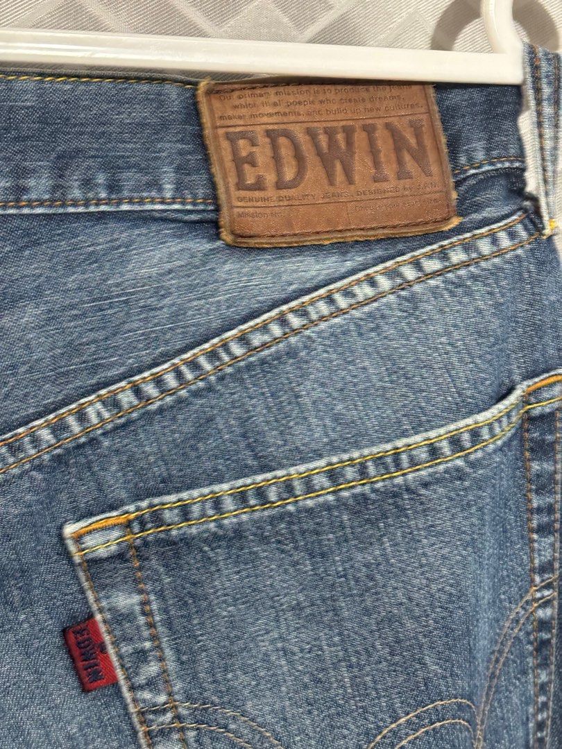 Edwin 503 Blue Denim Pants (Category: Jeans) located in Davao. Submitted by simsapparel (Listing ID 1406561597, Image 3). Description: Edwin 503 Blue Denim Pants Width: 33” Length: 39.5” Issue: None Price: 449 + sf.