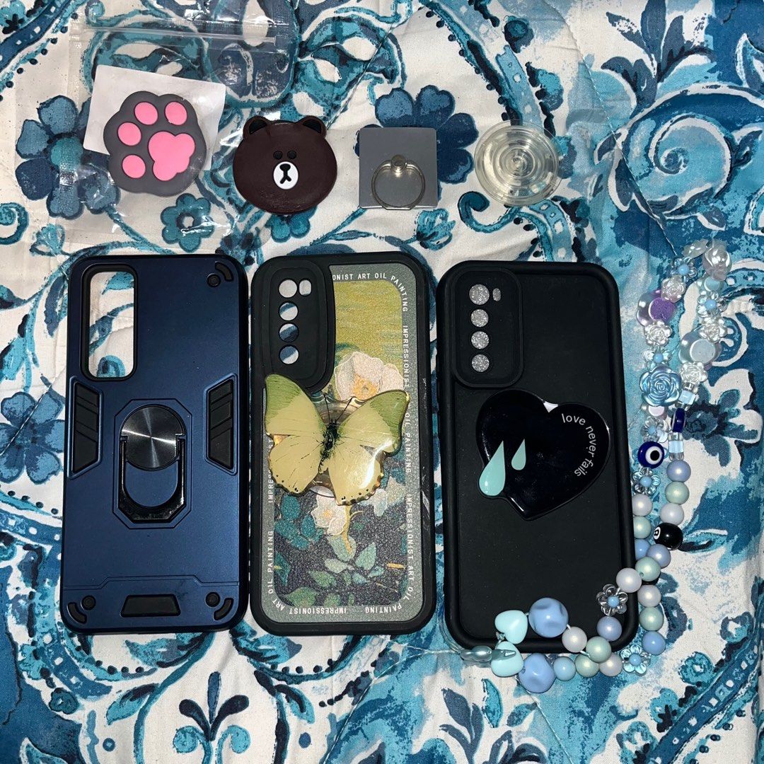 Huawei Nova 7 Phone Cases and Popsockets (Category: Cases & Sleeves) located in Mandaluyong City. Submitted by penelopedanyelle (Listing ID 1406590650, Image 1). Description: Huawei Nova 7 Phone Cases and Popsockets for sale! What you see is what you get. ₱80 for each phone case ₱50 for each popsocket Mop: GCash Mod: J&T or Lalamove (I’m from Mandaluyong City) Take all: ₱250.