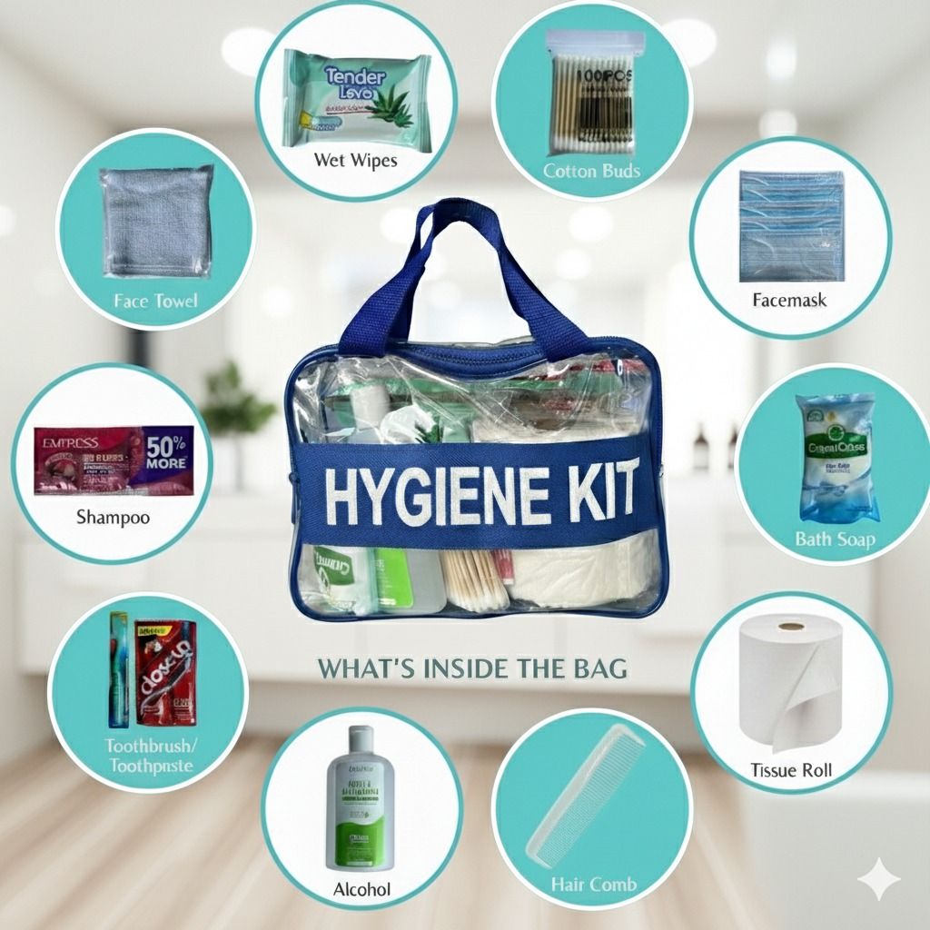 HYGIENE KIT WITH INCLUSION (Category: Medical Supplies & Tools) located in Quezon City. Submitted by zyra26 (Listing ID 1406477548, Image 1). Description: .