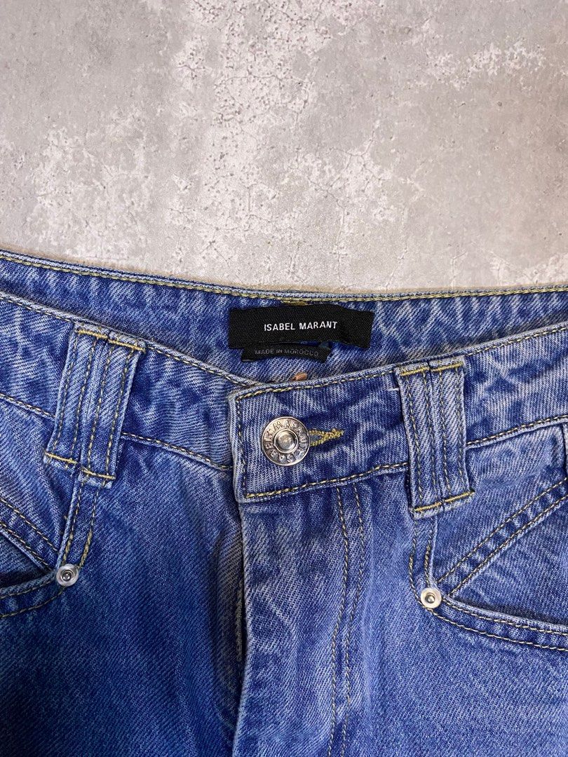 Isabel Marant Lemony Trousers (Category: Jeans) located in Manila. Submitted by chuckck (Listing ID 1406630705, Image 2). Description: Isabel Marant Lemony Trousers (Hard Denim) Measurements(Inches): Waist: 28-29 Length: 42 Thigh: 13 Leghole: 12.5 Authentic Condition: 10/10 Color rate: 10/10 No Issues.