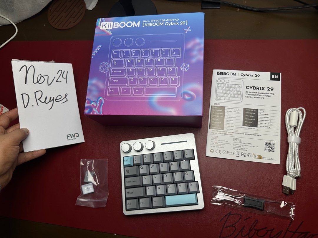 Kiiboom cybrix29 8k Magnetic Keyboard Gamepad (Category: Computer Keyboard) located in Cavite. Submitted by biboyharanero (Listing ID 1406488867, Image 2). Description: Kiiboom cybrix29 8k Magnetic Keyboard Gamepad Negotiable. brand new pa. Nireview lang so pass sa lowballers No LP in mind so please pm your maximum offer if below posted price (I hate haggling) RFS: Decluttering Issue: None Switches: Outemu duskrise 30g Structure: Connectivity: wi