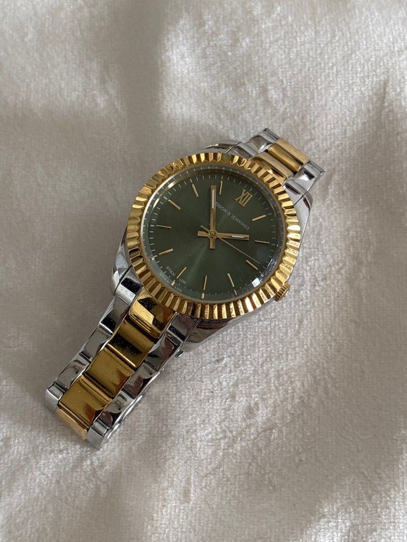 Larsson & Jennings Two-Tone Jade Dial Watch (Category: Women's Watches) located in Cebu City. Submitted by rayt0 (Listing ID 1406514594, Image 1). Description: Got this for 11k (including customs tax lol) Has some very light signs of wear but otherwise in great condition :).