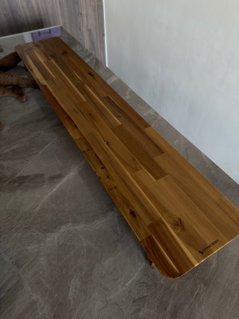 Omnidesk Acacia Wood Desk Riser, Furniture & Home Living, Furniture ...